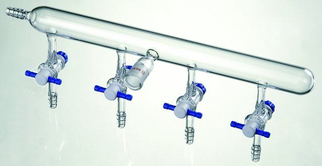 Synthware<sup>TM</sup> nitrogen/argon line manifold with PTFE stopcocks