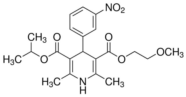 Nimodipine for peak identification