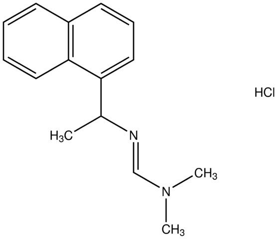 N,N-dimethyl-N'-[(E)-1-(1-naphthyl)ethyl]imidoformamide hydrochloride