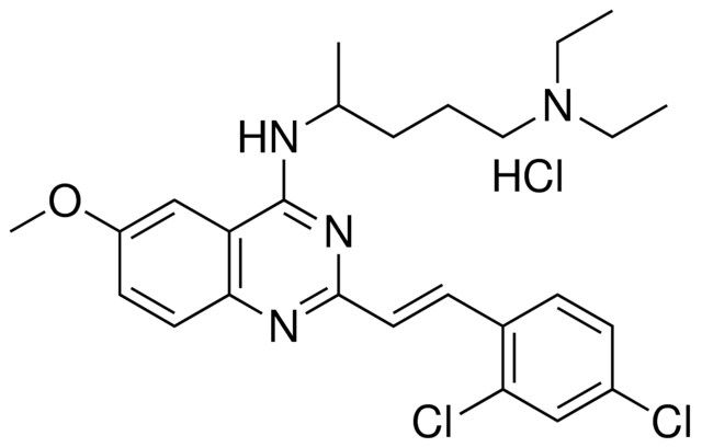 N(4)-{2-[(E)-2-(2,4-DICHLOROPHENYL)ETHENYL]-6-METHOXY-4-QUINAZOLINYL}-N(1),N(1)-DIETHYL-1,4-PENTANEDIAMINE HYDROCHLORIDE