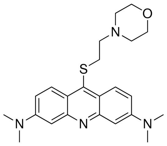 N(3),N(3),N(6),N(6)-tetramethyl-9-{[2-(4-morpholinyl)ethyl]sulfanyl}-3,6-acridinediamine