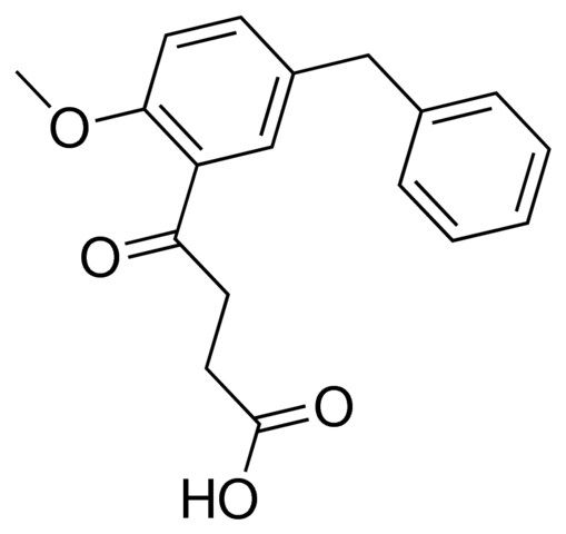 4-(5-benzyl-2-methoxyphenyl)-4-oxobutanoic acid