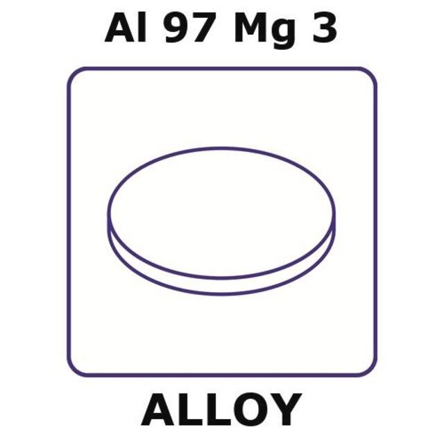 Aluminum-magnesium alloy, Al97Mg3