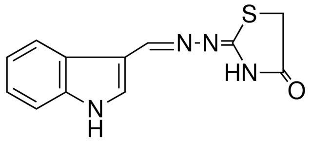 1H-indole-3-carbaldehyde (4-oxo-1,3-thiazolidin-2-ylidene)hydrazone