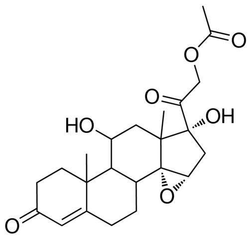 2-[(1R,2aS,3aR)-1,10-dihydroxy-9a,11a-dimethyl-7-oxo-1,2,2a,3b,4,5,7,8,9,9a,9b,10,11,11a-tetradecahydronaphtho[1',2':6,7]indeno[1,7a-b]oxiren-1-yl]-2-oxoethyl acetate