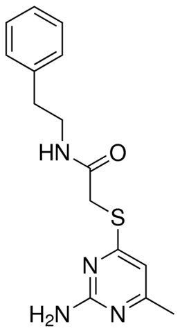 2-[(2-amino-6-methyl-4-pyrimidinyl)sulfanyl]-N-(2-phenylethyl)acetamide