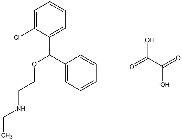 2-[(2-chlorophenyl)(phenyl)methoxy]-N-ethylethanamine oxalate