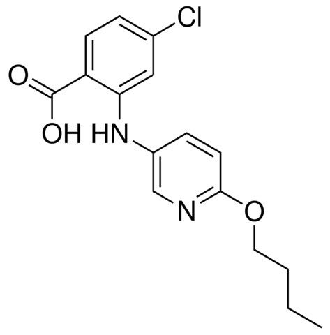 2-[(6-BUTOXY-3-PYRIDINYL)AMINO]-4-CHLOROBENZOIC ACID