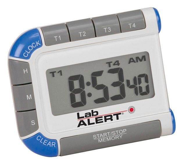 Lab Alert<sup>®</sup> four channel timer and clock