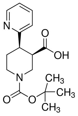 (3<i>R</i>,4<i>R</i>)-1-(<i>tert</i>-Butoxycarbonyl)-4-(2-pyridinyl)-3-piperidinecarboxylic acid