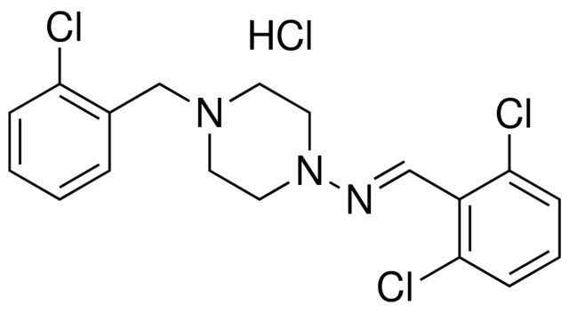 (4-(2-CL-BENZYL)-PIPERAZIN-1-YL)-(2,6-DICHLORO-BENZYLIDENE)-AMINE, HYDROCHLORIDE