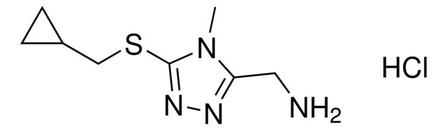 (5-((Cyclopropylmethyl)thio)-4-methyl-4H-1,2,4-triazol-3-yl)methanamine hydrochloride