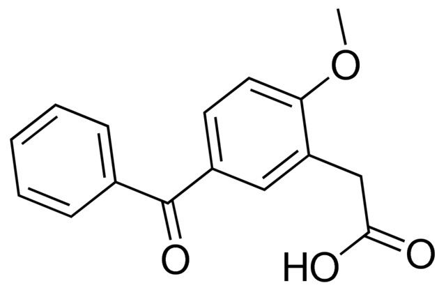 (5-benzoyl-2-methoxyphenyl)acetic acid