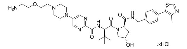 (<i>S</i>,<i>R</i>,<i>S</i>)-AHPC-pyrimidine-piperazine-PEG<sub>1</sub>-NH<sub>2</sub> hydrochloride