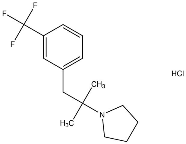 1-{1,1-dimethyl-2-[3-(trifluoromethyl)phenyl]ethyl}pyrrolidine hydrochloride