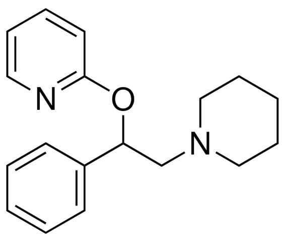 1-[2-phenyl-2-(2-pyridinyloxy)ethyl]piperidine