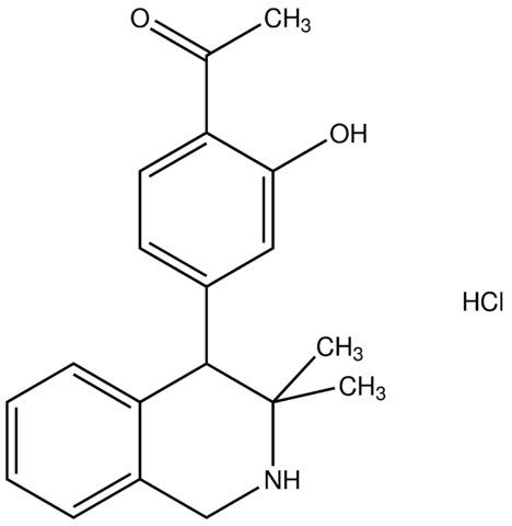 1-[4-(3,3-dimethyl-1,2,3,4-tetrahydro-4-isoquinolinyl)-2-hydroxyphenyl]ethanone hydrochloride