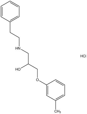 1-(3-methylphenoxy)-3-[(2-phenylethyl)amino]-2-propanol hydrochloride