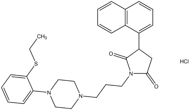 1-(3-{4-[2-(ethylsulfanyl)phenyl]-1-piperazinyl}propyl)-3-(1-naphthyl)-2,5-pyrrolidinedione hydrochloride