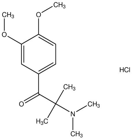 1-(3,4-dimethoxyphenyl)-2-(dimethylamino)-2-methyl-1-propanone hydrochloride