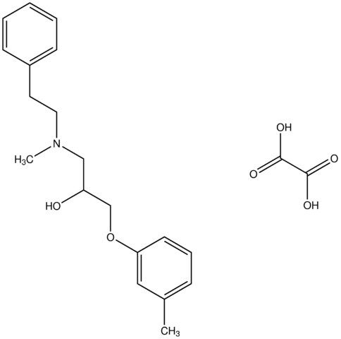 1-(3-methylphenoxy)-3-[methyl(2-phenylethyl)amino]-2-propanol oxalate