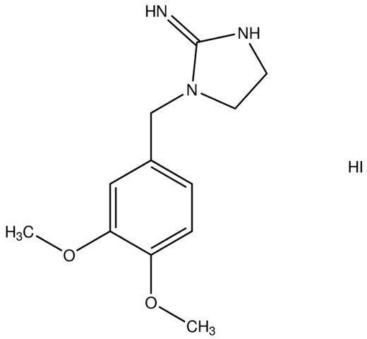 1-(3,4-dimethoxybenzyl)-2-imidazolidinimine hydroiodide