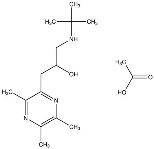 1-(tert-butylamino)-3-(3,5,6-trimethyl-2-pyrazinyl)-2-propanol acetate