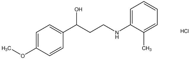 1-(4-methoxyphenyl)-3-(2-toluidino)-1-propanol hydrochloride