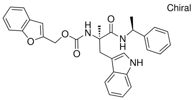 1-BENZOFURAN-2-YLMETHYL (1R)-1-(1H-INDOL-3-YLMETHYL)-1-METHYL-2-OXO-2-[[(1S)-1-PHENYLETHYL]AMINO]ETHYLCARBAMATE