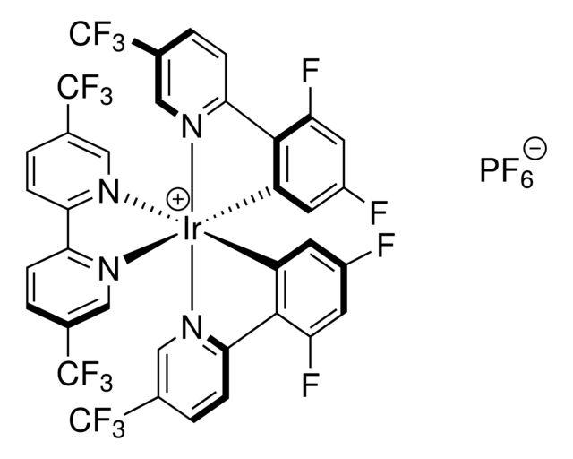 [Ir(dFCF<sub>3</sub>ppy)<sub>2</sub>-(5,5-dCF<sub>3</sub>bpy)]PF<sub>6</sub>