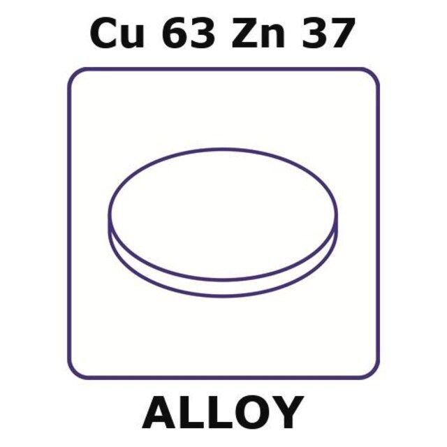 Brass alloy, Cu63Zn37