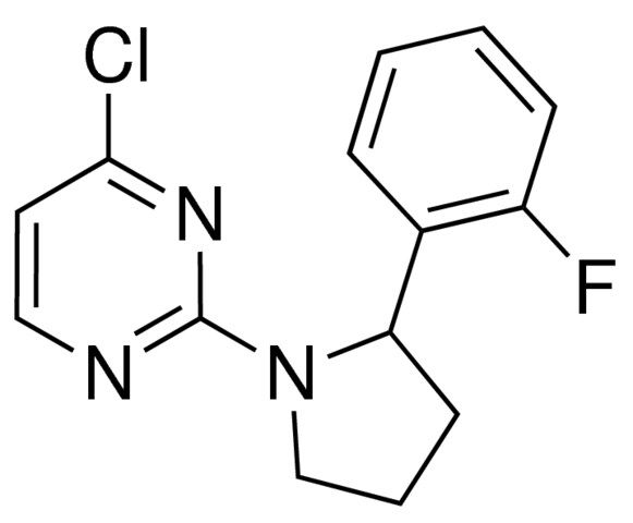 4-Chloro-2-[2-(2-fluorophenyl)-1-pyrrolidinyl]pyrimidine