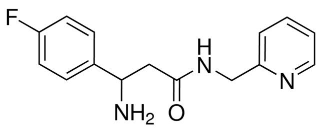 3-Amino-3-(4-fluorophenyl)-<i>N</i>-(2-pyridinylmethyl)propanamide