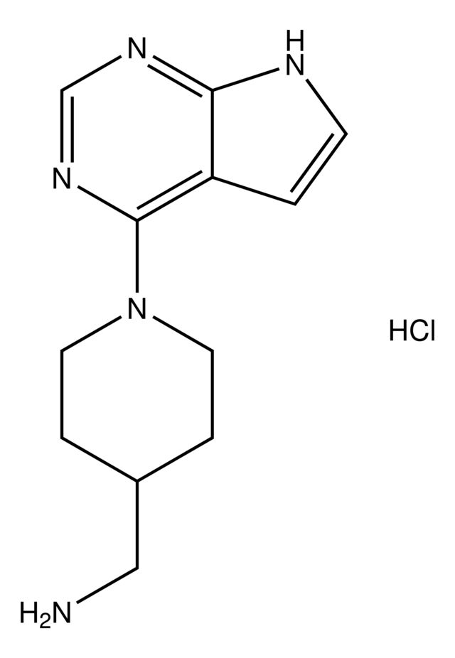 (1-(7H-Pyrrolo[2,3-d]pyrimidin-4-yl)piperidin-4-yl)methanamine hydrochloride