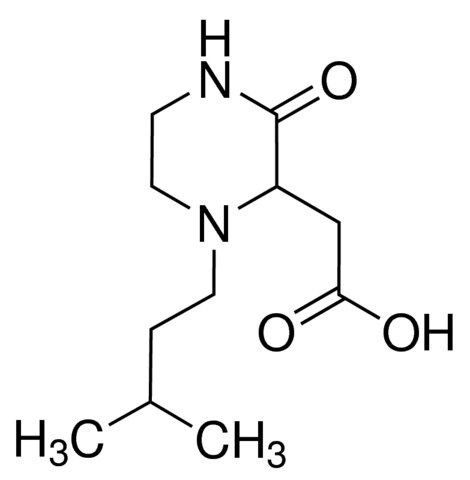 (1-Isopentyl-3-oxo-2-piperazinyl)acetic acid