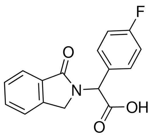 (4-Fluorophenyl)(1-oxo-1,3-dihydro-2<i>H</i>-isoindol-2-yl)acetic acid