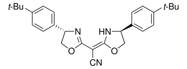 (4<i>S</i>)-(+)-4-[4-(<i>tert</i>-butyl)phenyl]--[(4<i>S</i>)-4-[4-(<i>tert</i>-butyl)phenyl]-2-oxazolidinylidene]-2-oxazolineacetonitrile