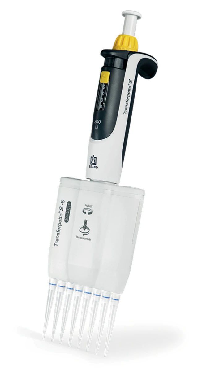 BRAND<sup>®</sup> Transferpette<sup>®</sup> S Multichannel Pipette