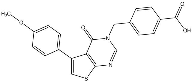 4-{[5-(4-Methoxyphenyl)-4-oxothieno[2,3-<i>d</i>]pyrimidin-3(4<i>H</i>)-yl]methyl}benzoic acid