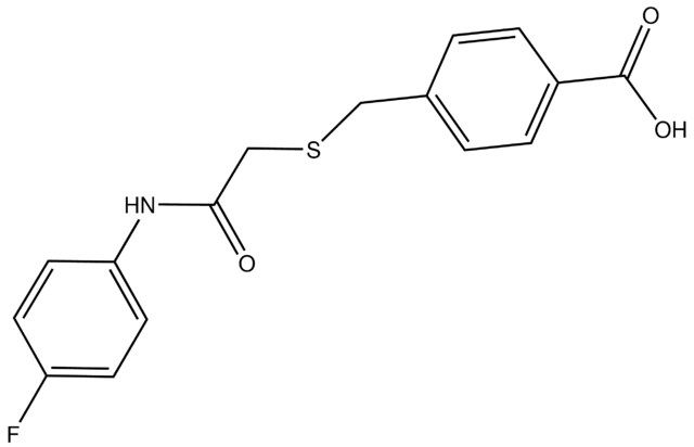 4-[({2-[(4-Fluorophenyl)amino]-2-oxoethyl}thio)methyl]benzoic acid