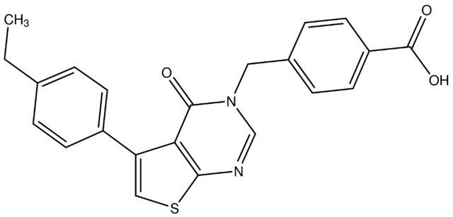 4-{[5-(4-Ethylphenyl)-4-oxothieno[2,3-<i>d</i>]pyrimidin-3(4<i>H</i>)-yl]methyl}benzoic acid