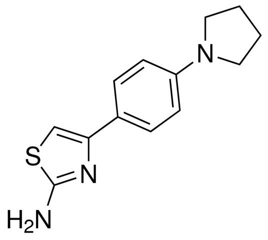 4-[4-(1-pyrrolidinyl)phenyl]-1,3-thiazol-2-ylamine