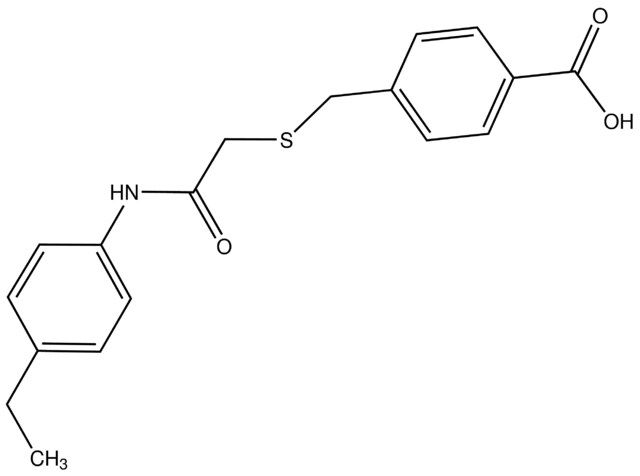 4-[({2-[(4-Ethylphenyl)amino]-2-oxoethyl}thio)methyl]benzoic acid