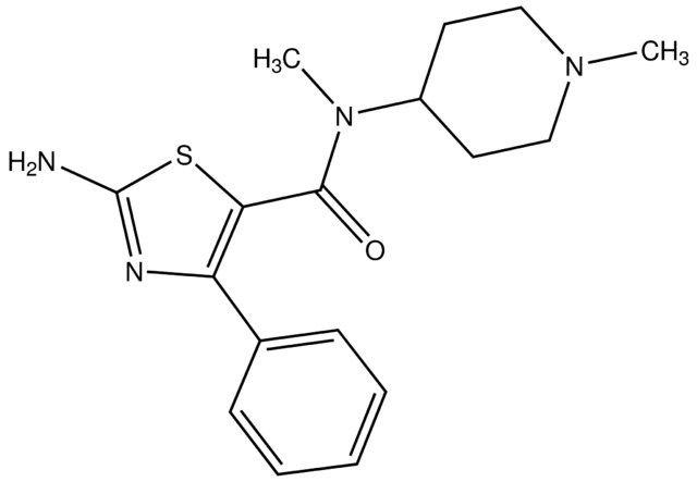 2-Amino-<i>N</i>-methyl-<i>N</i>-(1-methylpiperidin-4-yl)-4-phenylthiazole-5-carboxamide