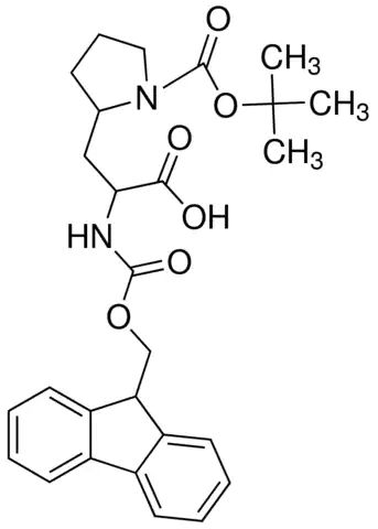 2-<i>N</i>-Fmoc-amino-3-(2-<i>N</i>-Boc-amino-pyrrolidinyl)propionic acid