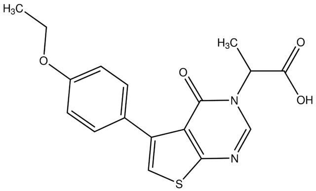 2-[5-(4-Ethoxyphenyl)-4-oxothieno[2,3-<i>d</i>]pyrimidin-3(4<i>H</i>)-yl]propionic acid