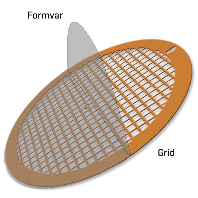 Formvar Supported Copper Thin Bar Square Mesh