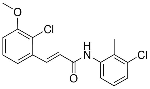 3-(2-CHLORO-3-METHOXYPHENYL)-N-(3-CHLORO-2-METHYLPHENYL)-2-PROPENAMIDE