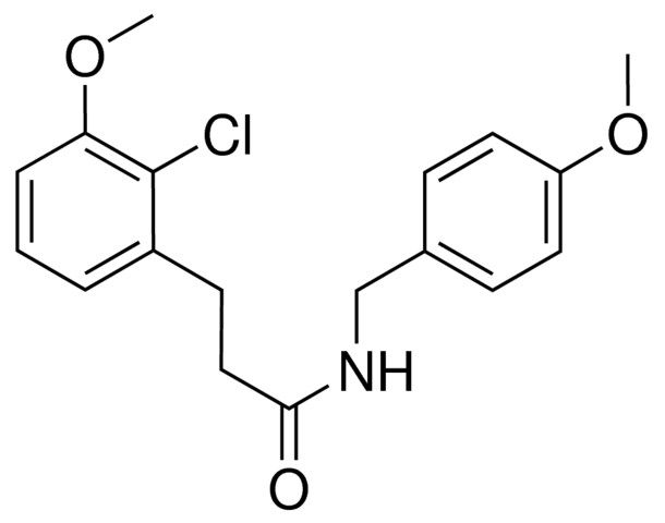 3-(2-CHLORO-3-METHOXYPHENYL)-N-(4-METHOXYBENZYL)PROPANAMIDE