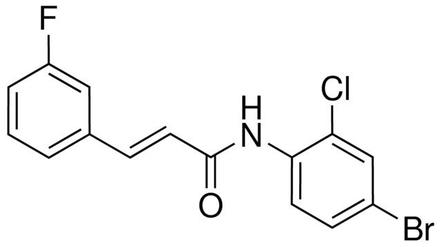 N-(4-BROMO-2-CHLOROPHENYL)-3-(3-FLUOROPHENYL)-2-PROPENAMIDE